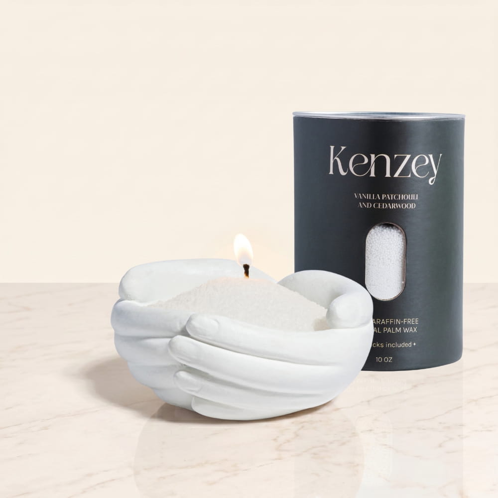 Hands Pearled Candle