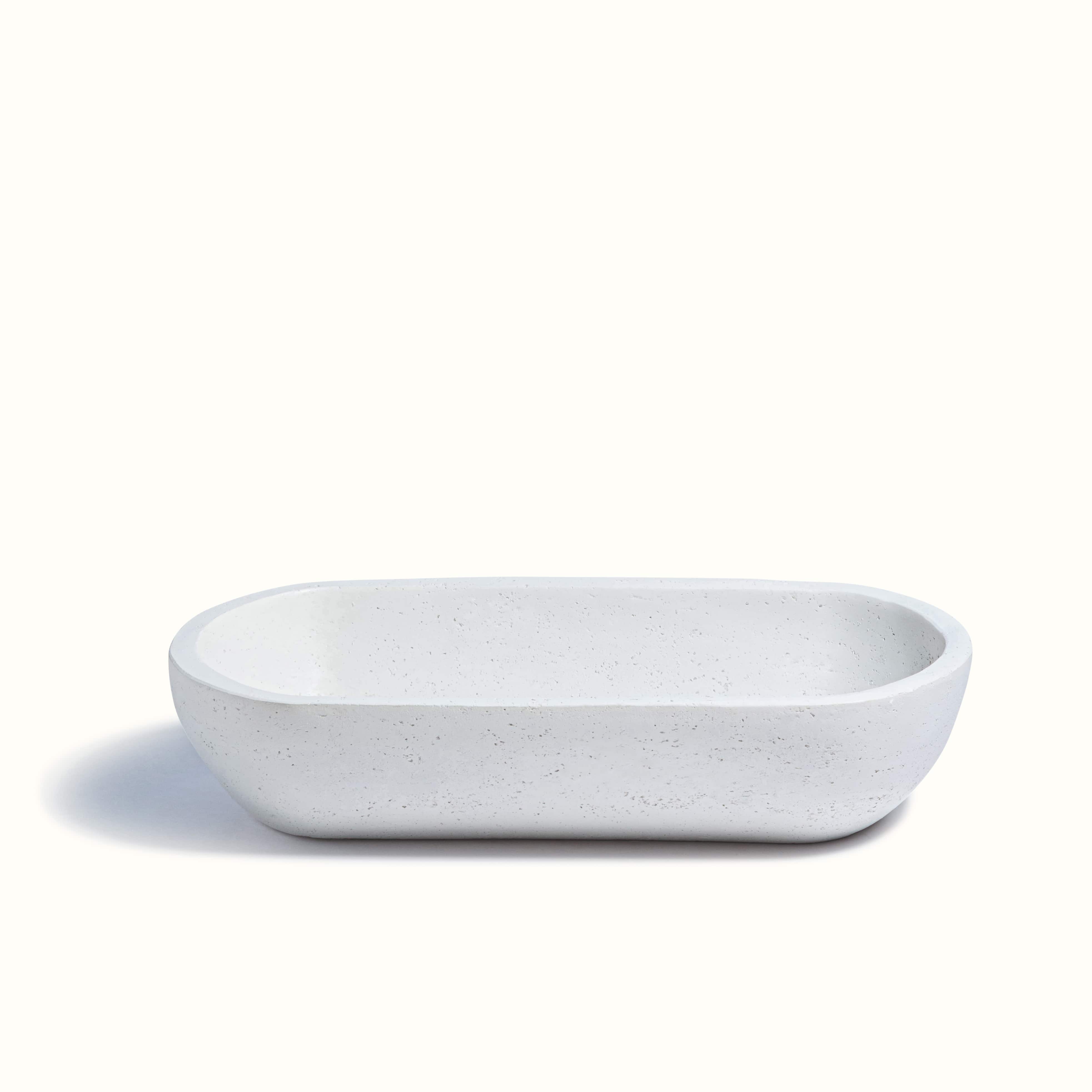 White Oval Earthy Vessel