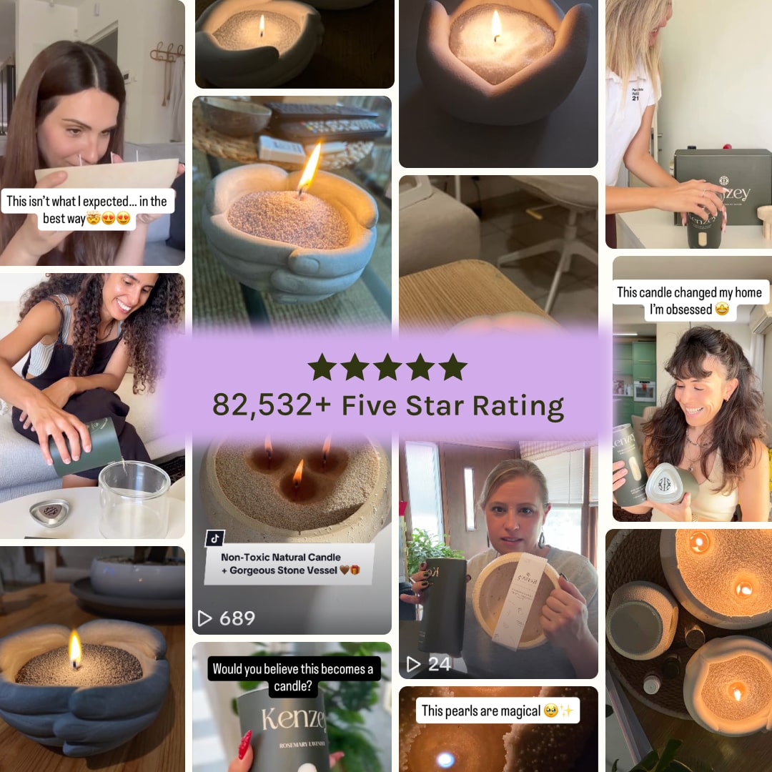 Romantic Stone Hands Vessel with Wax Pearls