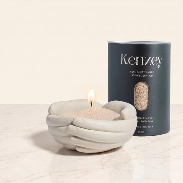 Hands Pearled Candle