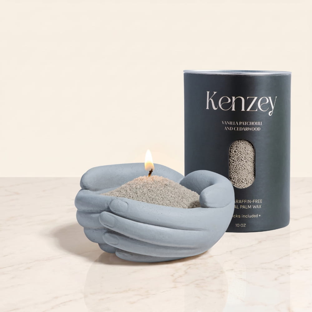 Hands Pearled Candle