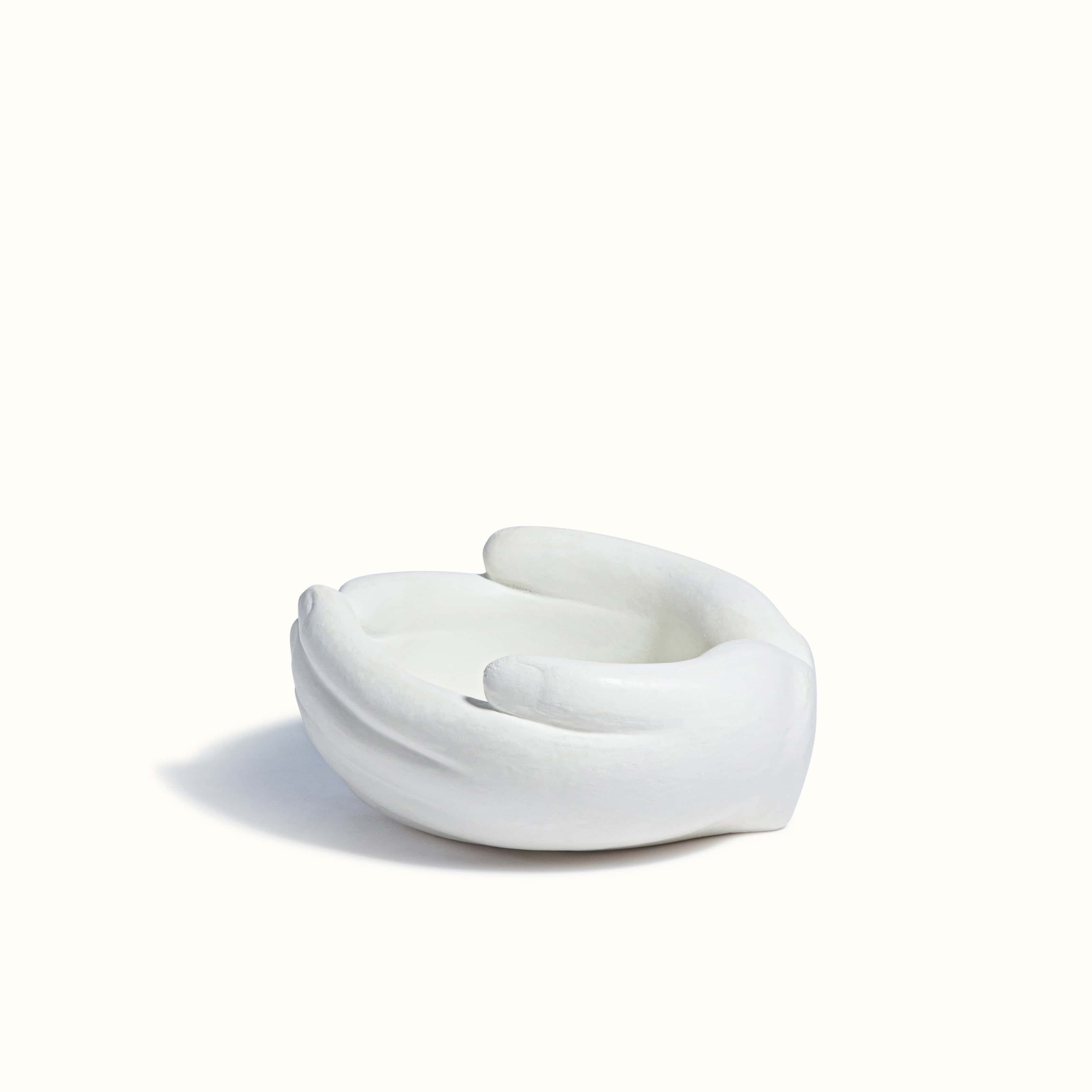 White Hand Warmer Vessel