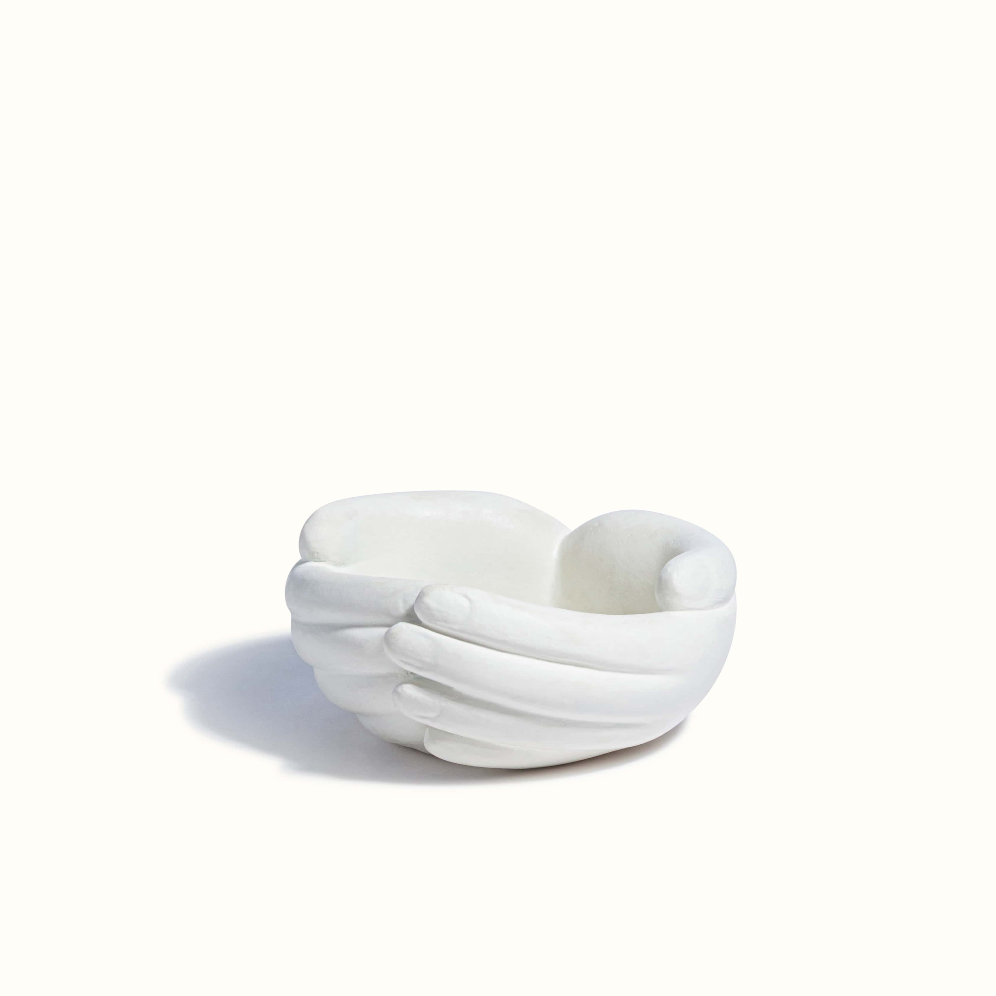 White Hand Warmer Vessel