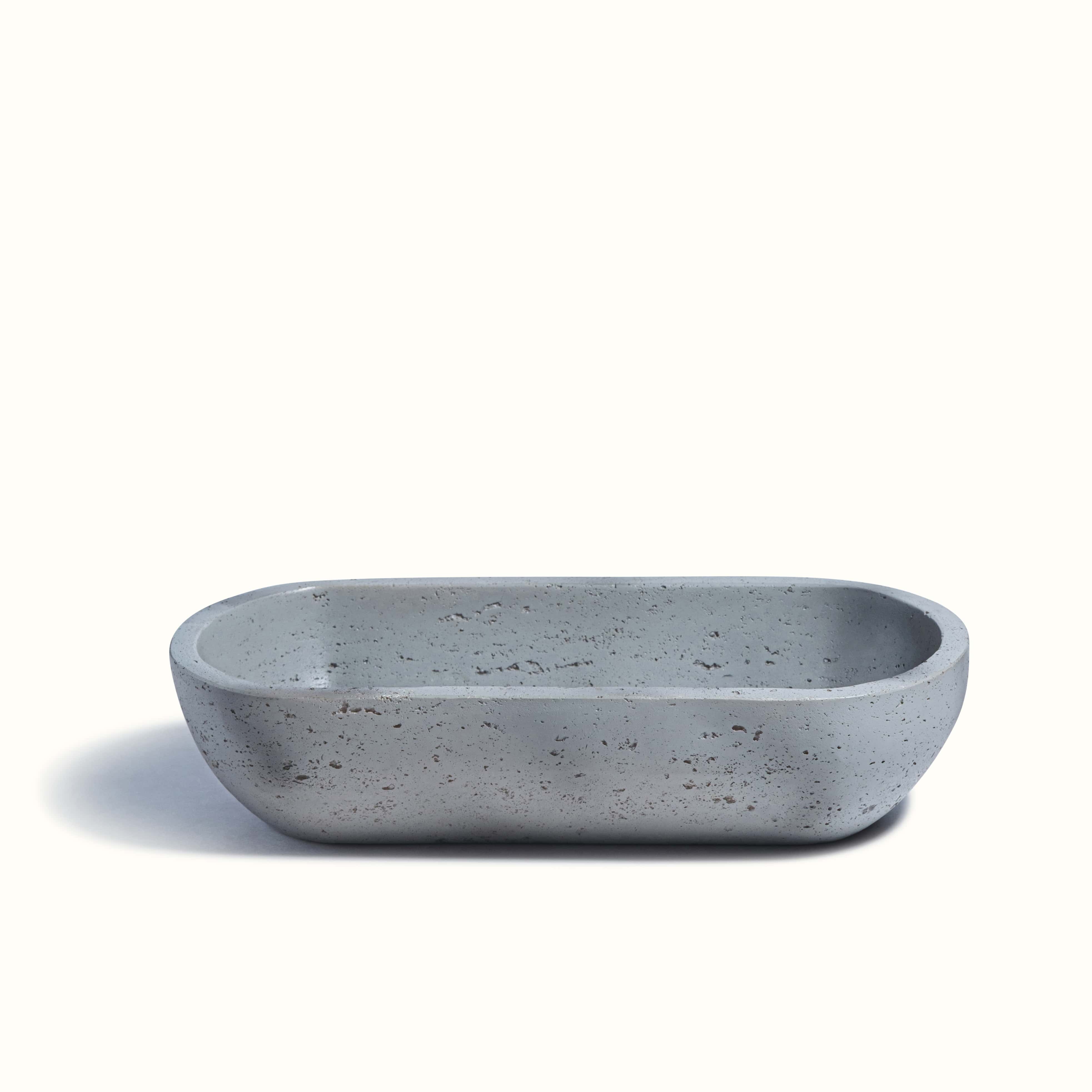 Gray Oval Earthy Vessel