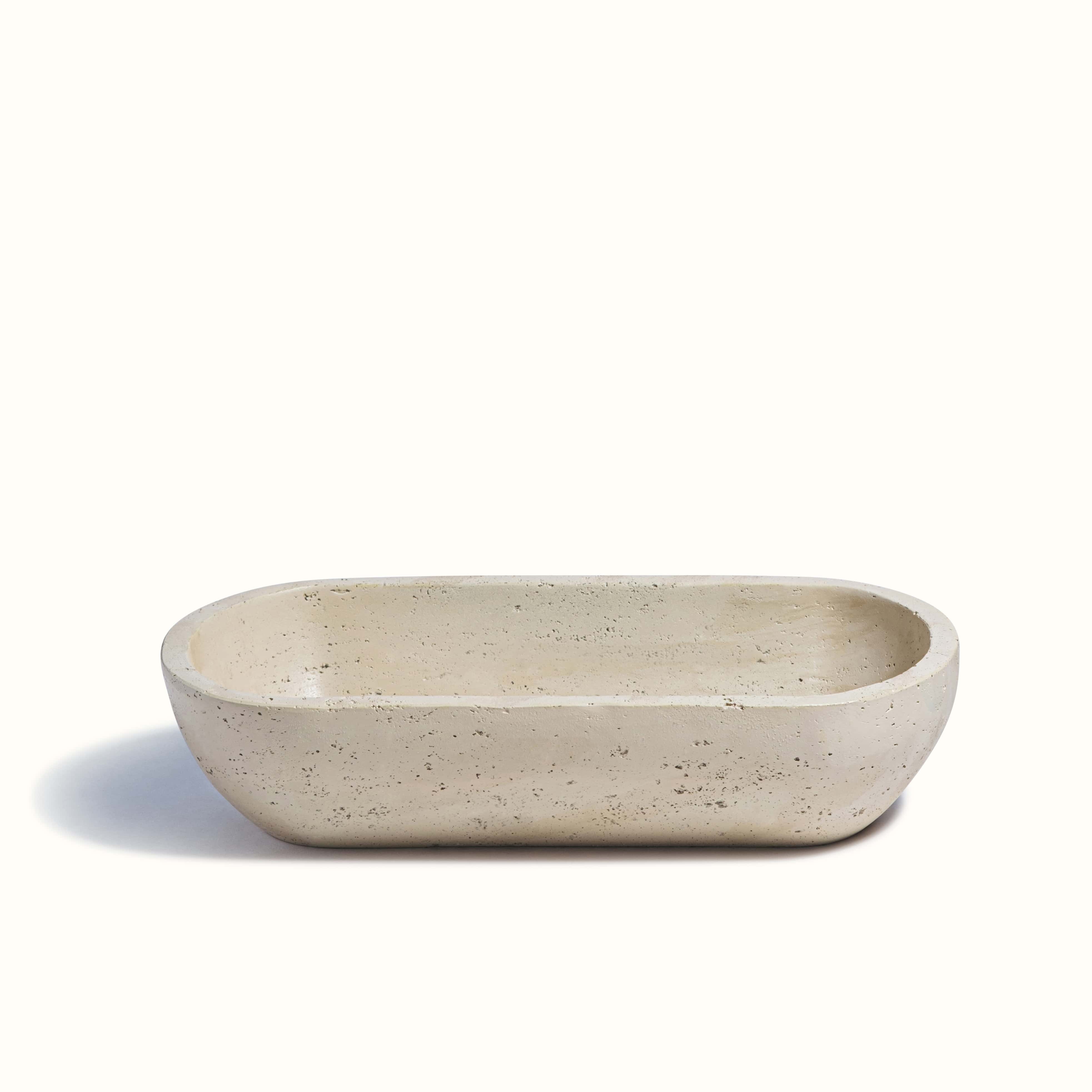 Stone Oval Earthy Vessel