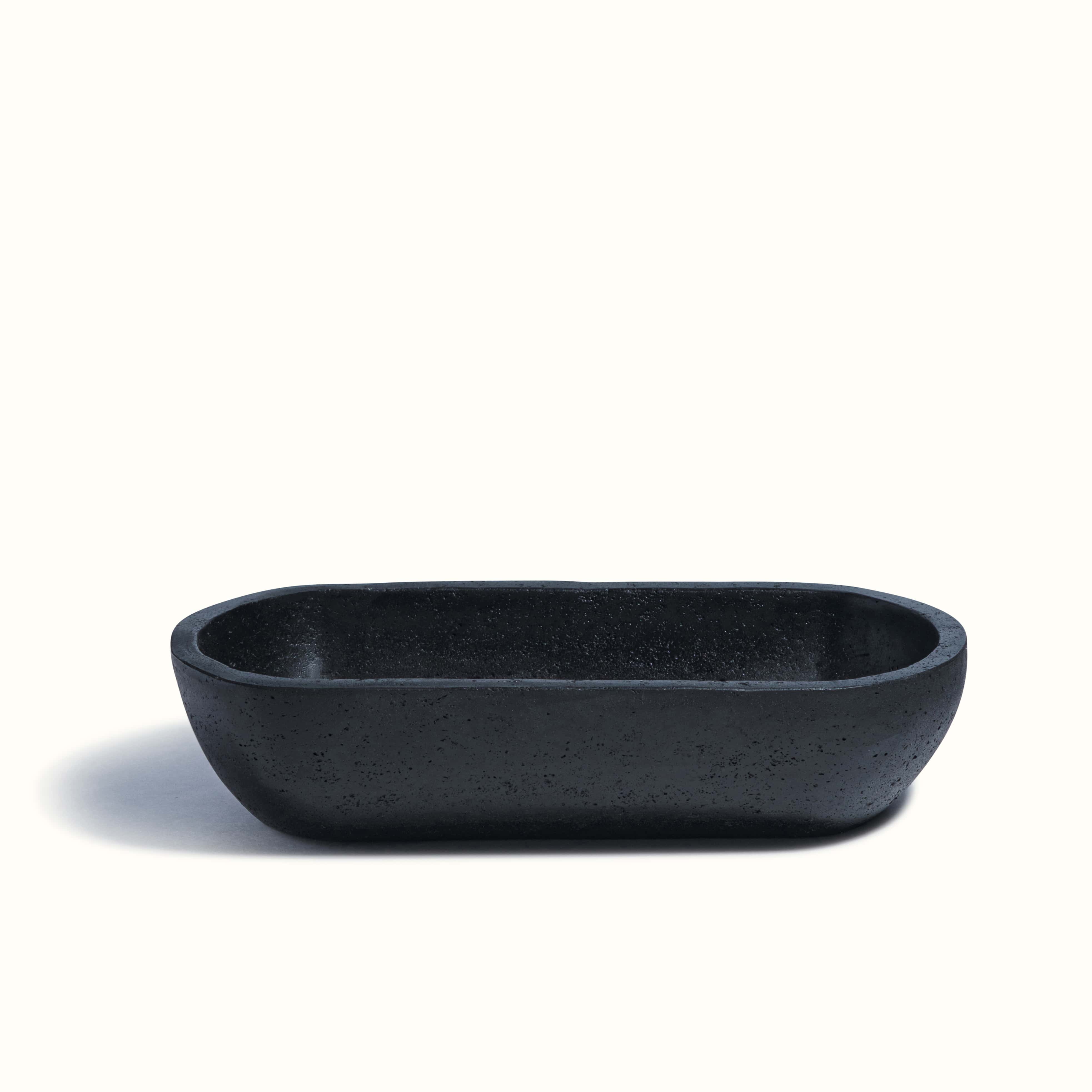 Black Oval Earthy Vessel