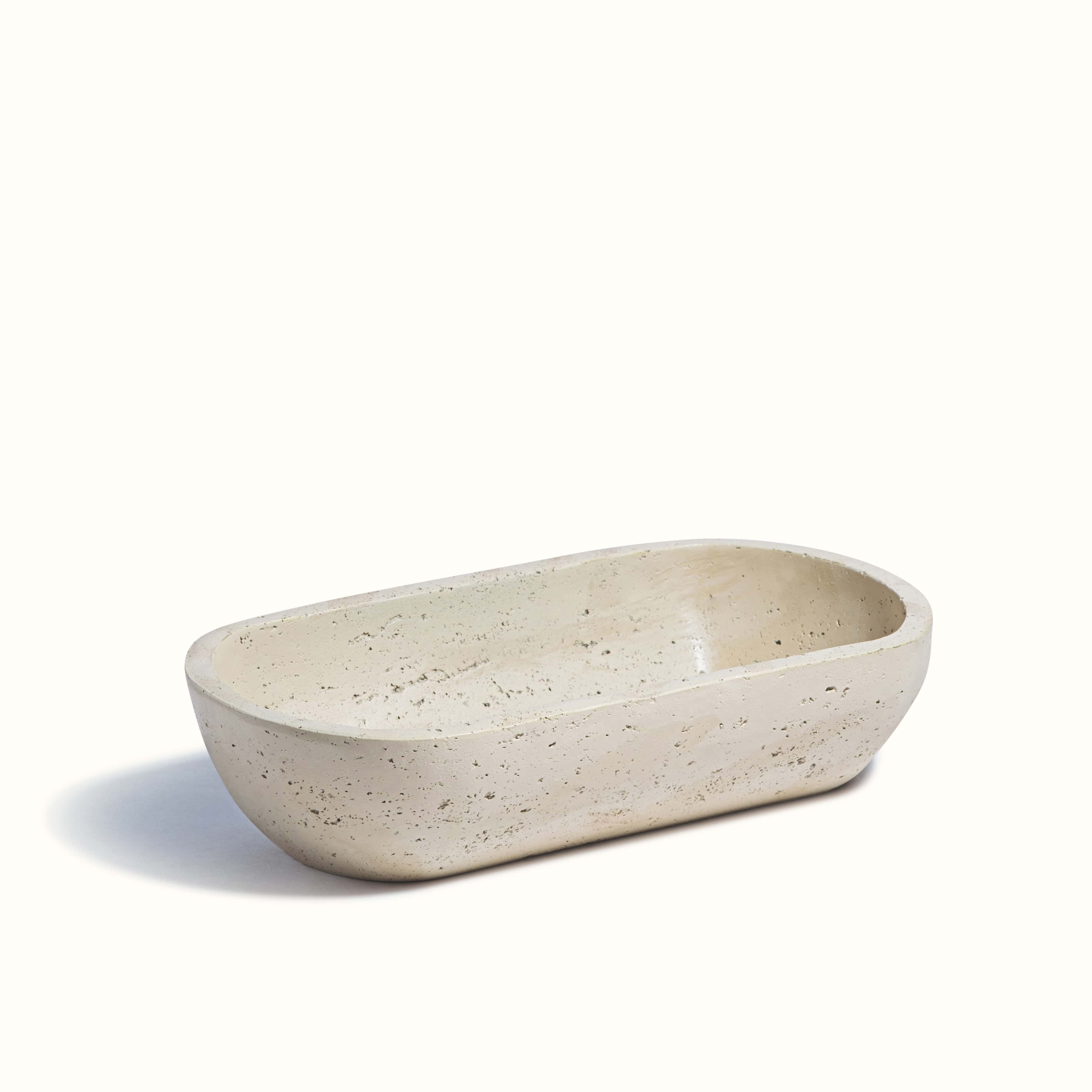 Stone Oval Earthy Vessel