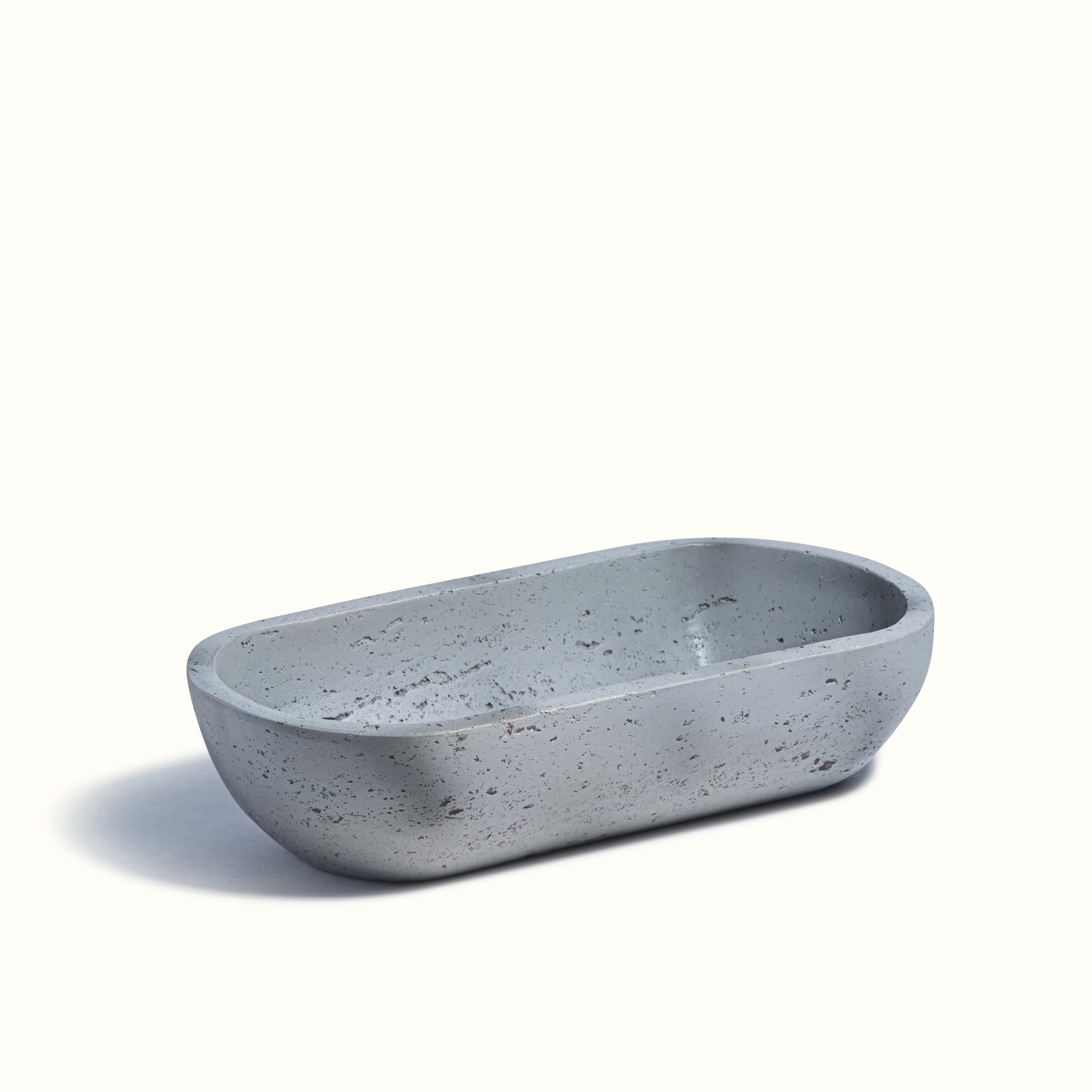 Gray Oval Earthy Vessel