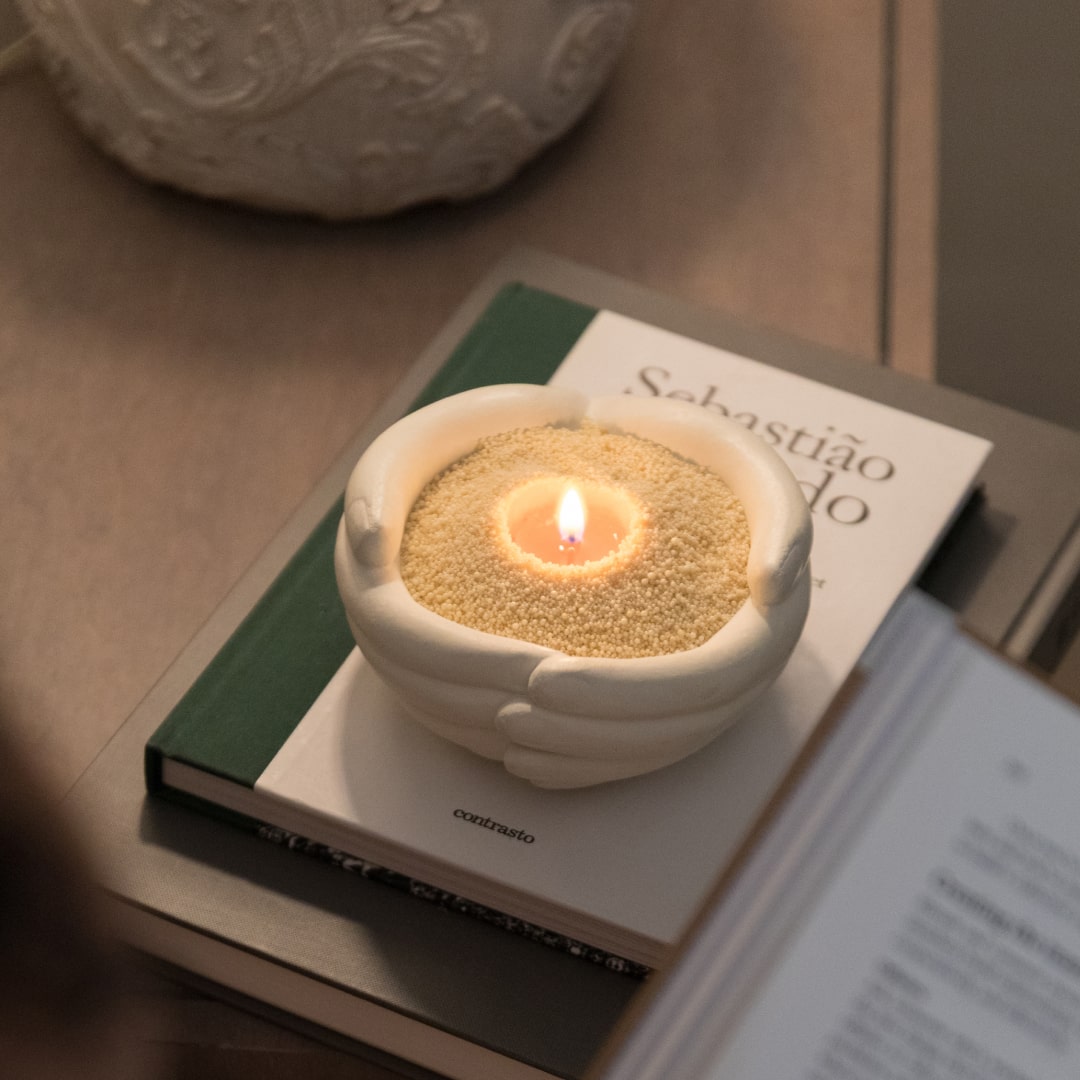 Stone Hand Warmer with Wax Pearls