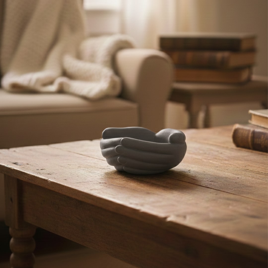 Gray Hand Warmer Vessel