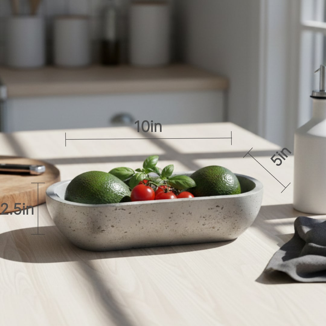 Gray Oval Earthy Vessel