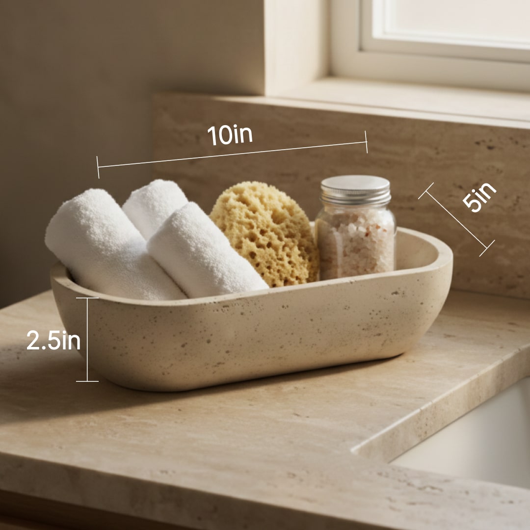 Stone Oval Earthy Vessel