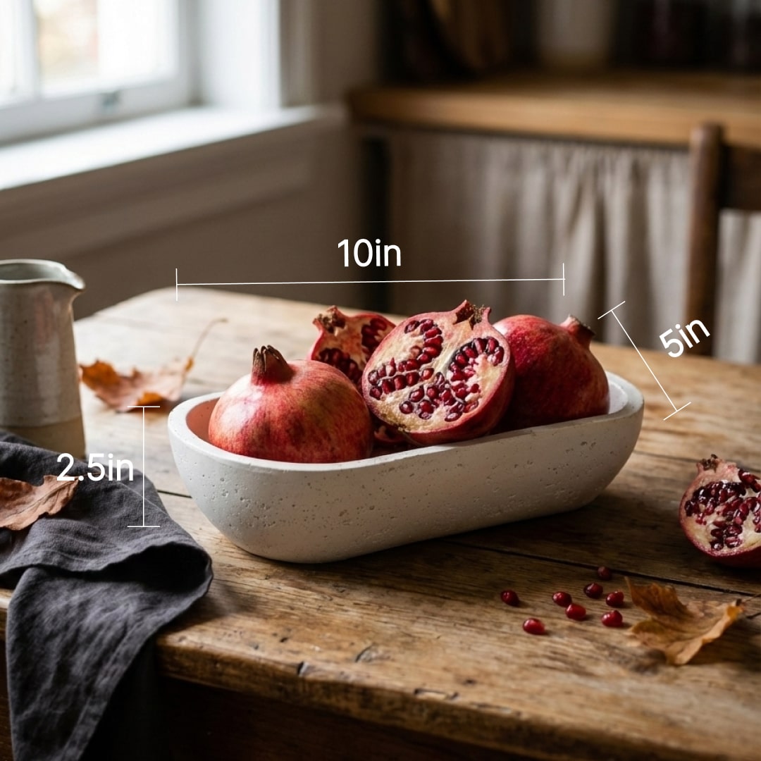 White Oval Earthy Vessel