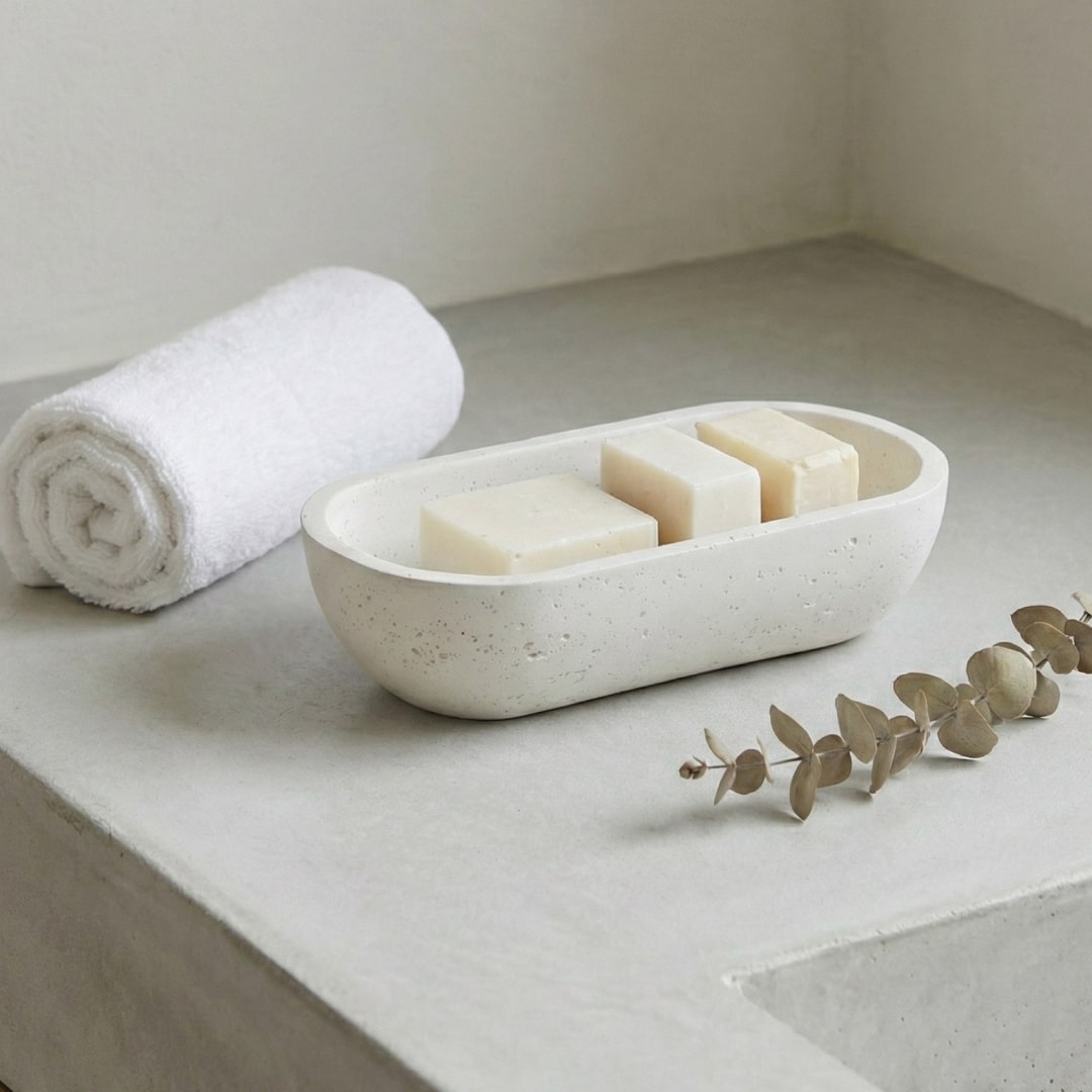 White Oval Earthy Vessel