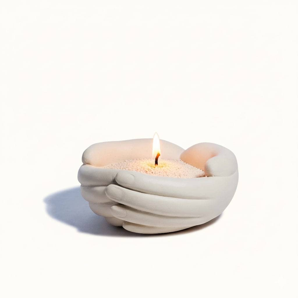 Stone Hand Warmer with Wax Pearls